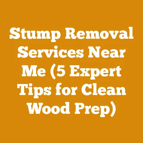 Stump Removal Services Near Me (5 Expert Tips for Clean Wood Prep)