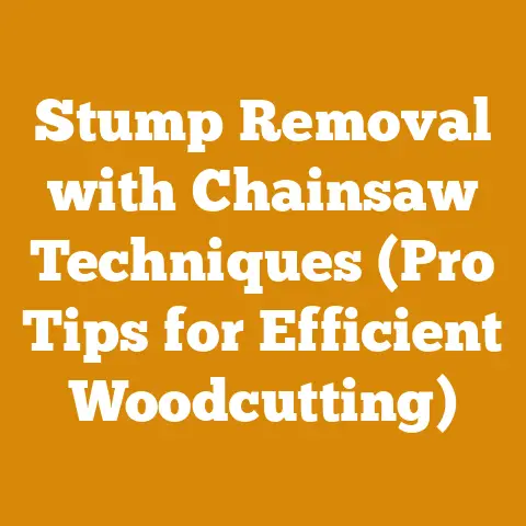 Stump Removal with Chainsaw Techniques (Pro Tips for Efficient Woodcutting)