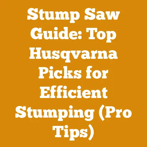 Stump Saw Guide: Top Husqvarna Picks for Efficient Stumping (Pro Tips)