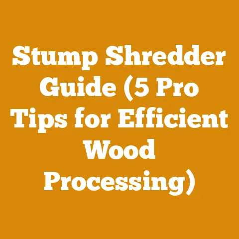 Stump Shredder Guide (5 Pro Tips for Efficient Wood Processing)