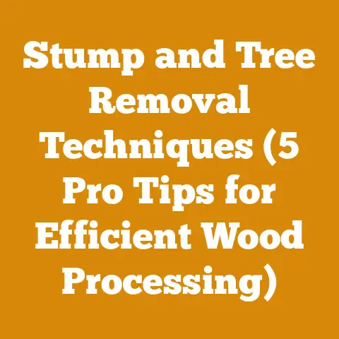 Stump and Tree Removal Techniques (5 Pro Tips for Efficient Wood Processing)