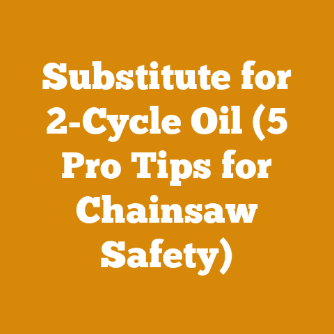 Substitute for 2-Cycle Oil (5 Pro Tips for Chainsaw Safety)