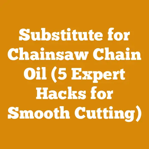 Substitute for Chainsaw Chain Oil (5 Expert Hacks for Smooth Cutting)
