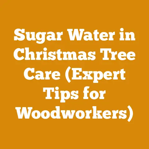 Sugar Water in Christmas Tree Care (Expert Tips for Woodworkers)