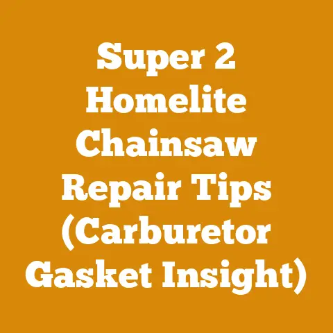Super 2 Homelite Chainsaw Repair Tips (Carburetor Gasket Insight)