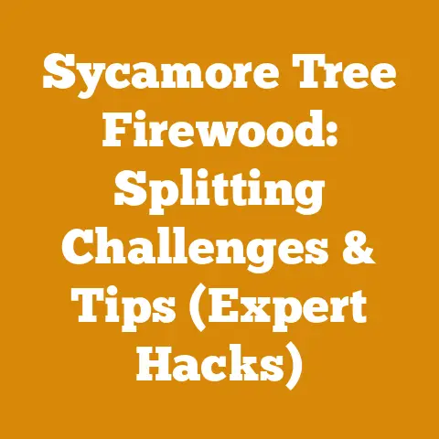 Sycamore Tree Firewood: Splitting Challenges & Tips (Expert Hacks)