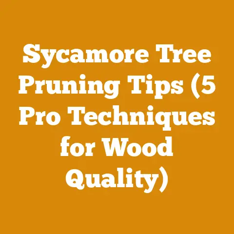 Sycamore Tree Pruning Tips (5 Pro Techniques for Wood Quality)