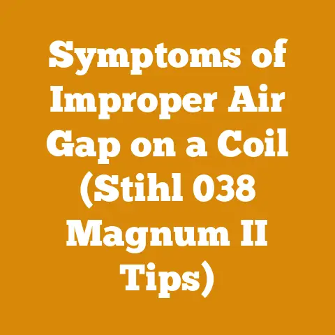 Symptoms of Improper Air Gap on a Coil (Stihl 038 Magnum II Tips)
