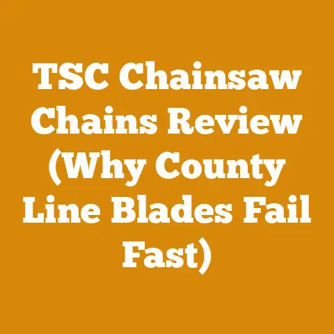 TSC Chainsaw Chains Review (Why County Line Blades Fail Fast)