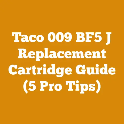 Taco 009 BF5 J Replacement Cartridge Guide (5 Pro Tips)