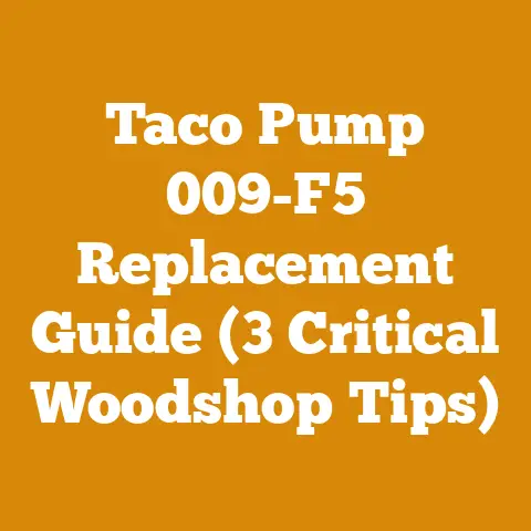 Taco Pump 009-F5 Replacement Guide (3 Critical Woodshop Tips)