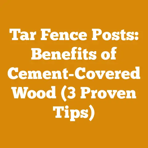 Tar Fence Posts: Benefits of Cement-Covered Wood (3 Proven Tips)