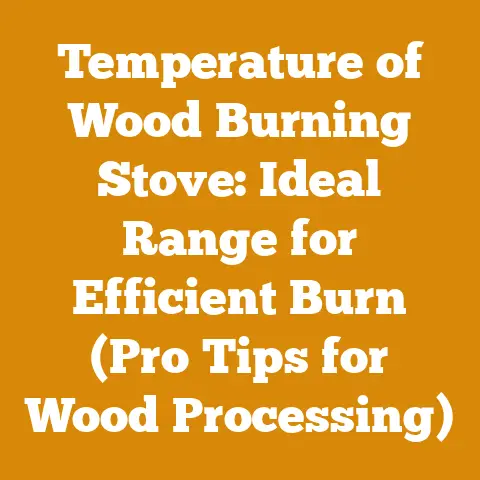 Temperature of Wood Burning Stove: Ideal Range for Efficient Burn (Pro Tips for Wood Processing)