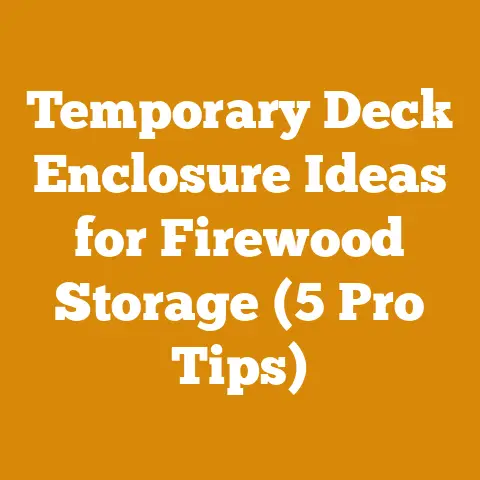 Temporary Deck Enclosure Ideas for Firewood Storage (5 Pro Tips)