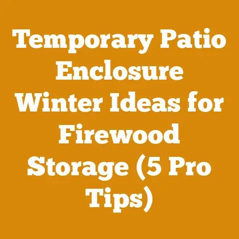 Temporary Patio Enclosure Winter Ideas for Firewood Storage (5 Pro Tips)