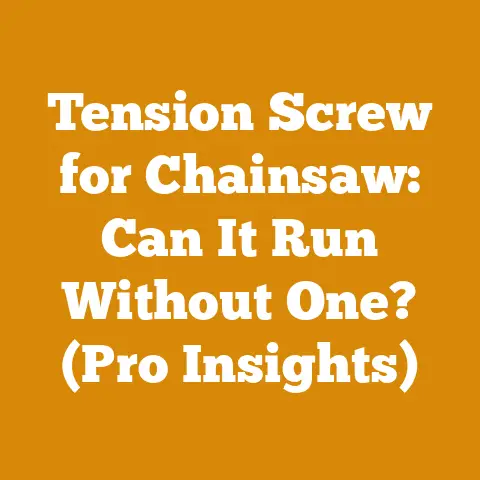 Tension Screw for Chainsaw: Can It Run Without One? (Pro Insights)
