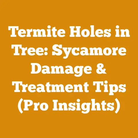 Termite Holes in Tree: Sycamore Damage & Treatment Tips (Pro Insights)