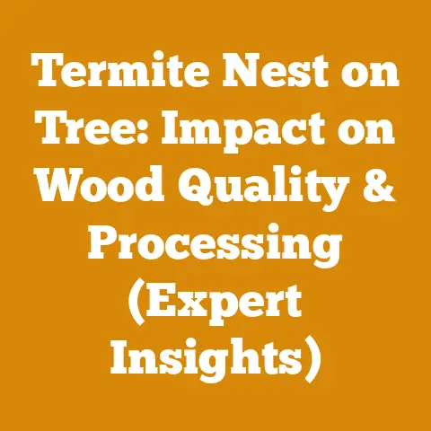 Termite Nest on Tree: Impact on Wood Quality & Processing (Expert Insights)