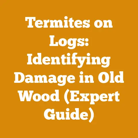 Termites on Logs: Identifying Damage in Old Wood (Expert Guide)