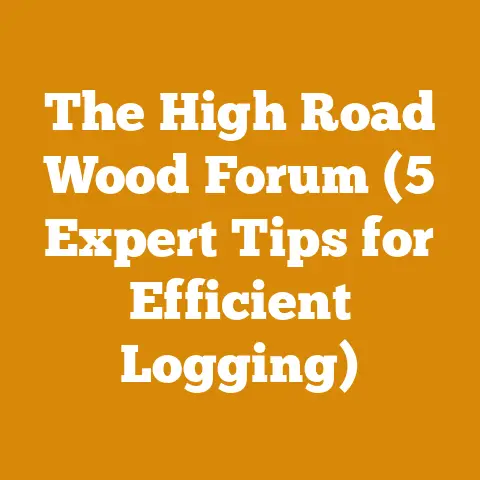 The High Road Wood Forum (5 Expert Tips for Efficient Logging)
