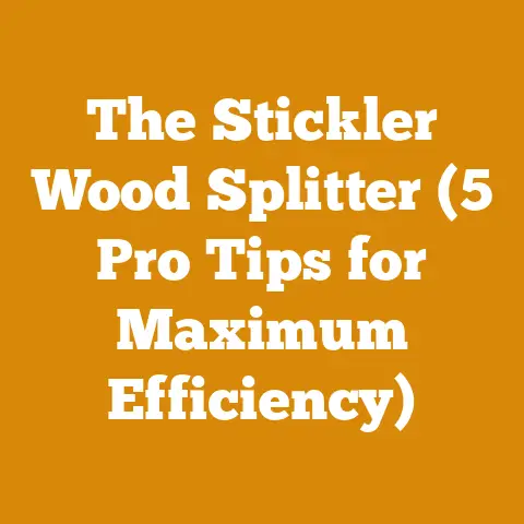 The Stickler Wood Splitter (5 Pro Tips for Maximum Efficiency)