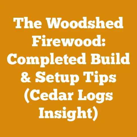 The Woodshed Firewood: Completed Build & Setup Tips (Cedar Logs Insight)