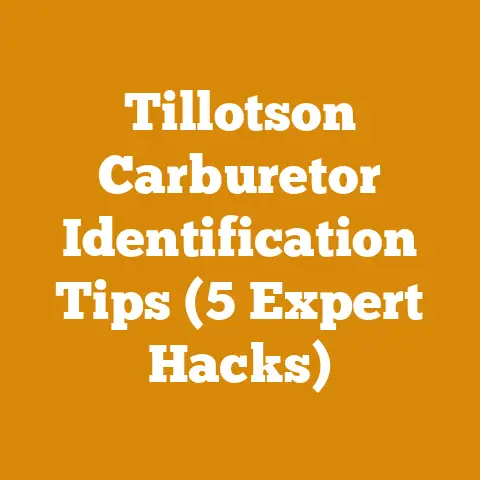 Tillotson Carburetor Identification Tips (5 Expert Hacks)