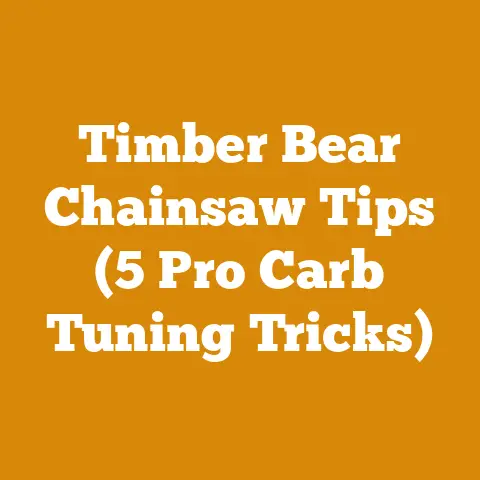 Timber Bear Chainsaw Tips (5 Pro Carb Tuning Tricks)