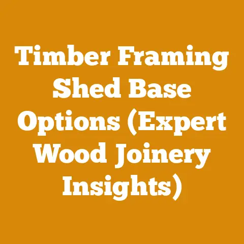 Timber Framing Shed Base Options (Expert Wood Joinery Insights)