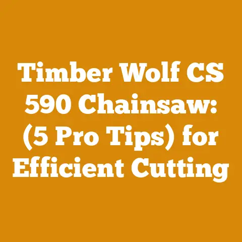 Timber Wolf CS 590 Chainsaw: (5 Pro Tips) for Efficient Cutting