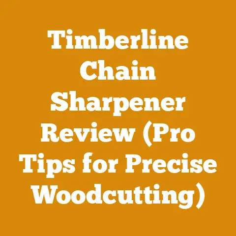 Timberline Chain Sharpener Review (Pro Tips for Precise Woodcutting)