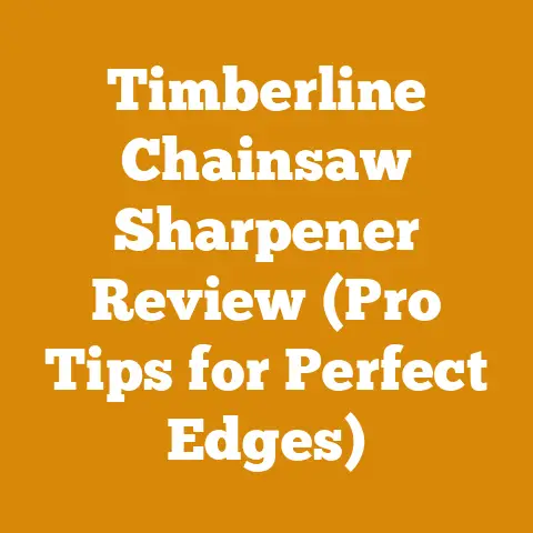 Timberline Chainsaw Sharpener Review (Pro Tips for Perfect Edges)