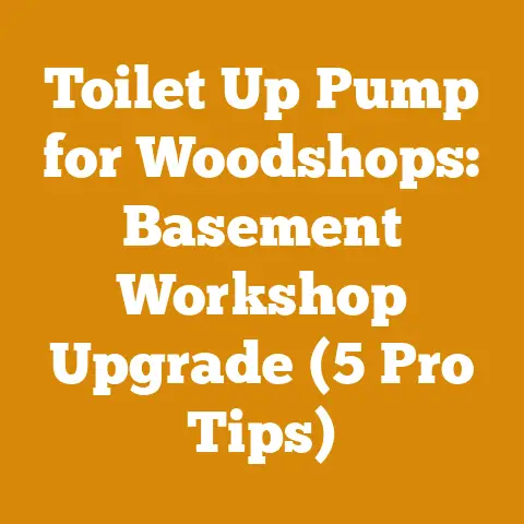 Toilet Up Pump for Woodshops: Basement Workshop Upgrade (5 Pro Tips)