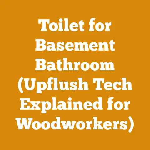 Toilet for Basement Bathroom (Upflush Tech Explained for Woodworkers)