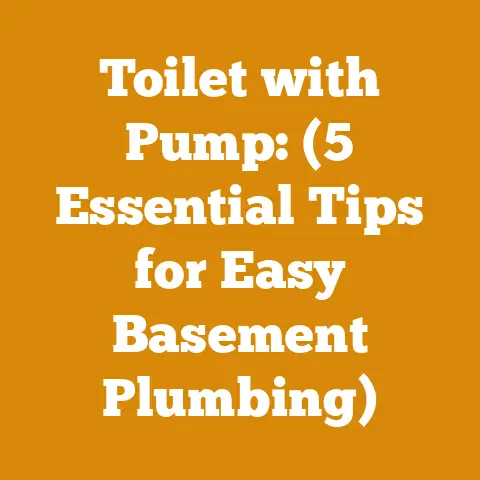 Toilet with Pump: (5 Essential Tips for Easy Basement Plumbing)