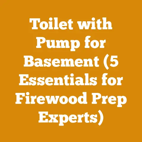 Toilet with Pump for Basement (5 Essentials for Firewood Prep Experts)