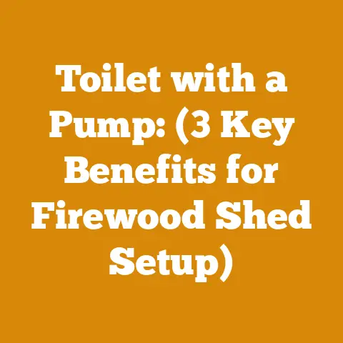 Toilet with a Pump: (3 Key Benefits for Firewood Shed Setup)