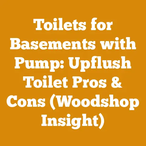 Toilets for Basements with Pump: Upflush Toilet Pros & Cons (Woodshop Insight)