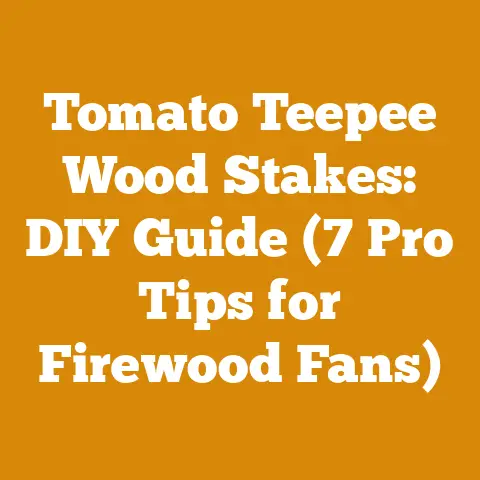 Tomato Teepee Wood Stakes: DIY Guide (7 Pro Tips for Firewood Fans)