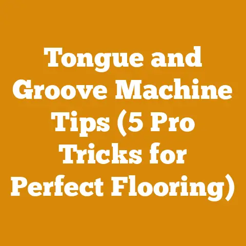 Tongue and Groove Machine Tips (5 Pro Tricks for Perfect Flooring)