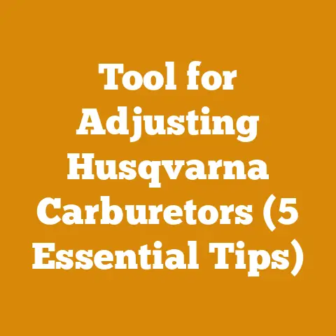 Tool for Adjusting Husqvarna Carburetors (5 Essential Tips)