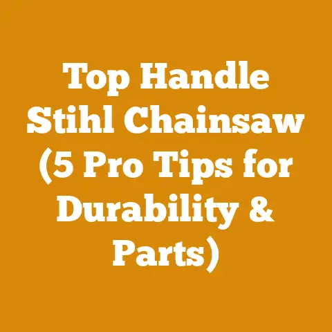 Top Handle Stihl Chainsaw (5 Pro Tips for Durability & Parts)