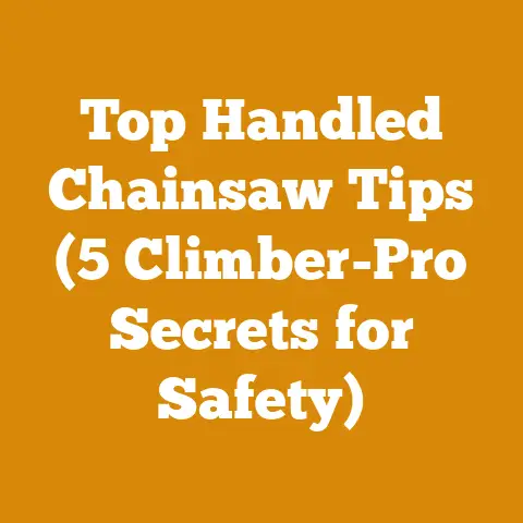 Top Handled Chainsaw Tips (5 Climber-Pro Secrets for Safety)