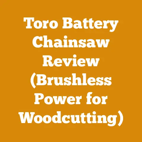 Toro Battery Chainsaw Review (Brushless Power for Woodcutting)