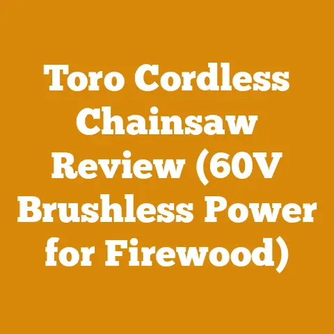 Toro Cordless Chainsaw Review (60V Brushless Power for Firewood)