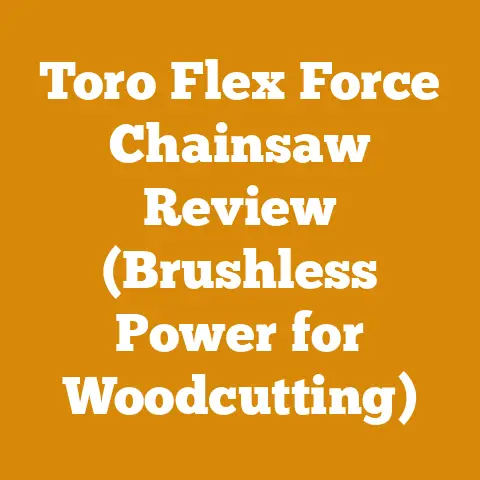 Toro Flex Force Chainsaw Review (Brushless Power for Woodcutting)