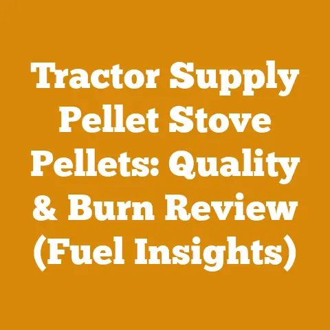 Tractor Supply Pellet Stove Pellets: Quality & Burn Review (Fuel Insights)