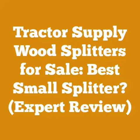 Tractor Supply Wood Splitters for Sale: Best Small Splitter? (Expert Review)