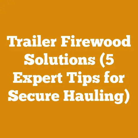 Trailer Firewood Solutions (5 Expert Tips for Secure Hauling)