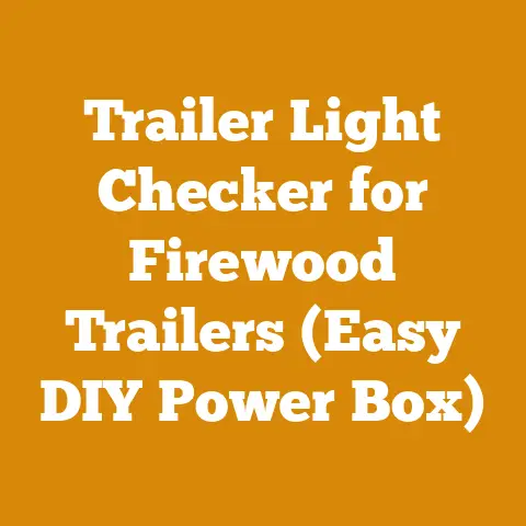 Trailer Light Checker for Firewood Trailers (Easy DIY Power Box)